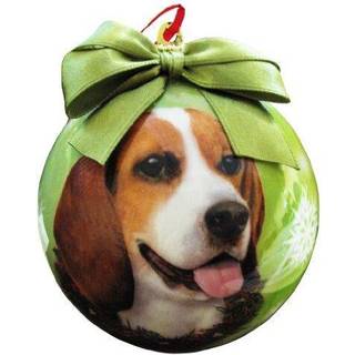 Beagle julepynt knust bevisbold