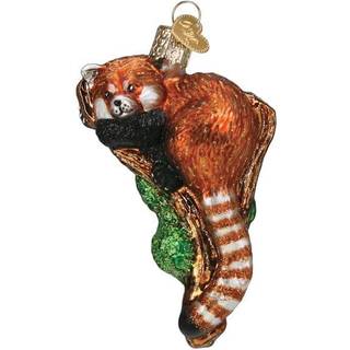 Old World Christmas Red Panda Glass blæst ornament til juletræ