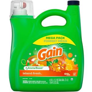 Gain + Aroma Boost Flydende Tjvaskemiddel Frisk Duft 107 Belastninger 154 fl oz HE-kompatibel