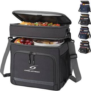 Maelstrom frokostboks til mænd Isoleret frokostpose Kvinder/mænd Lækagesikker frokostkølerpose Lunch Tote Bag 18L Grå