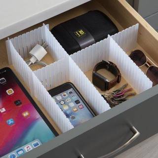 Forenkle sammenkobling af tr?kningsarrang?rer | 3 stykke | 24 x 3 tommer | Tilpaselig snit til at passe | Kommode | Kosmetik | Kontorartikler | H