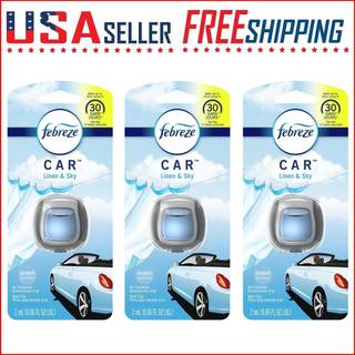 Febreze bil luftfriskere s?t med 5 klip linned & skyup til 150 dage (emballage kan variere)