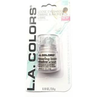 L.A. farver skinnende l?s snehvide ?jenskygge .1 oz. Flasker - 2 pakning af L.A. farver