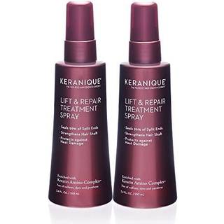 Keranique Hårtykkelses-Spray – Øjeblikkelig volumen og løft til fint hår | Varmebeskyttelse med keratin, 6,8 oz