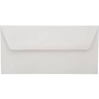 Jampapir nr. 16 Kommercielle konvolutter med tegnebogsklap - 6 x 12 - Hvid - 50/pakke