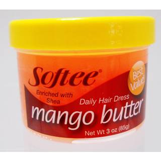 Softee Mango Shea Butter Daglig Hårkur - 3 oz krukke til hydreret og sundt hår