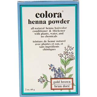 Colora henna pulver h?rfarve guldbrun 2 ounce (59 ml) (6 pakke)