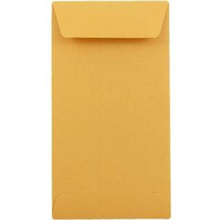 Jampapir #5.5 Coin Business Convolles - 3 1/8 x 5 1/2 - Brown Kraft Manila - 25/Pack