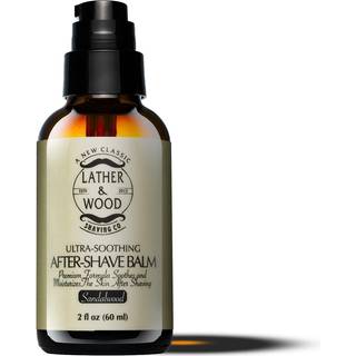 Bedste efter-barberingsbalsam Sandeltræ duft premium aftershave lotion beroliger og fugter ansigt, efter at barbering ikke tørrer huden eliminere