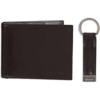 Calvin Klein herre tegnebog s?tter-minimalistiske kortsager brun-bifold en st?rrelse
