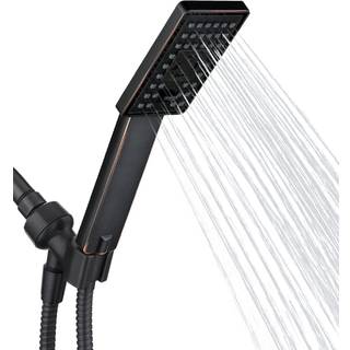 Lyse brusere h?ndholdt brusehoved s?t h?jtryk h?ndholdt brusehoved med 60 tommer fleksibel bruser slange og justerbar brusearm montering beslag 3