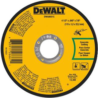 DEWALT DWA8051C MASONRY Cut-Off Wheel 4-1/2-tommer x .045-tommer x 7/8-tommer