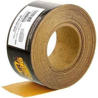 Dura-Gold Premium 120 Grit Gold Psa Longboard Sandpapir 20 yard lang kontinuerlig rulle 2-3/4 """" Bred-Selvklæbende klistret sandpapir til bilbear
