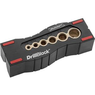 Milescraft 1312 Drill Block - Handheld Drill Guide Drilling Jig til 6 af de mest almindelige borest?rrelser