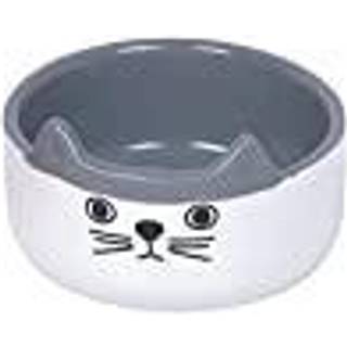 Keramikskål "Cat face" - Ø 13 - White