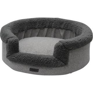 Komfort bed oval JASIN - 70 x 65 x 19 cm - Grå