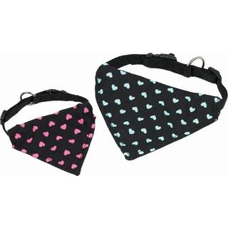 Halsbånd med bandana - l: 20-30 cm - w: 10 mm - Pink