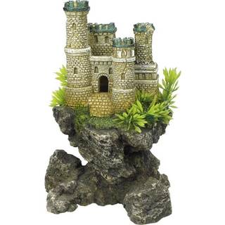 Akvariedekoration - Castle - med plants