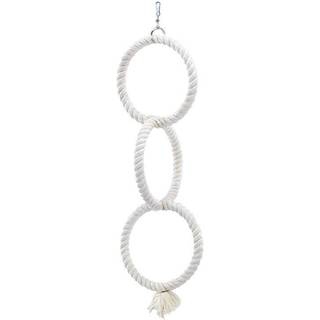 Klatreringe, papegøje - White - 72/24 cm