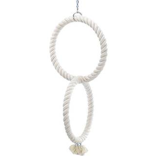 Klatreringe, papegøje - White - 81/34 cm