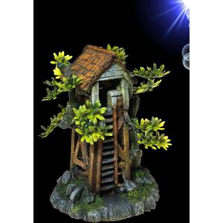 Akvariedekoration - Tres House med plants