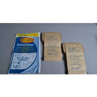 Envirocare -udskiftning 4 lag filtrering st?vsugerst?vposer til elektrolux -d?ser - stil C 48 poser