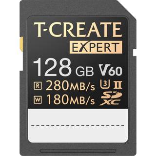 TeamGroup T-Create Expert 128 GB SD-kort UHS-II SDXC U3 V60 L?s hastighed op til 280 MB/s 8K 4K-optagelse kompatibel med Canon Sony Nikon Panason