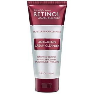 Retinol Anti -Aging Cream Cleanser - Daily Deep Cleansing Facial Wash Exfoliates for at forbedre skindene Tekstur og fugtigheder for renere bløde