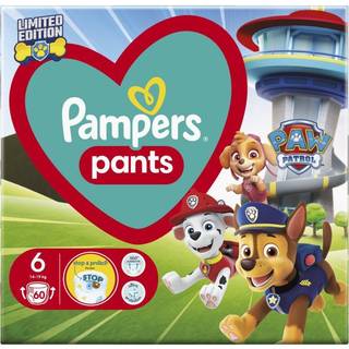 Pampers Pants Paw Patrol Size 6 buksebleer til engangsbrug 14-19 kg 60 stk. - 60 stk.