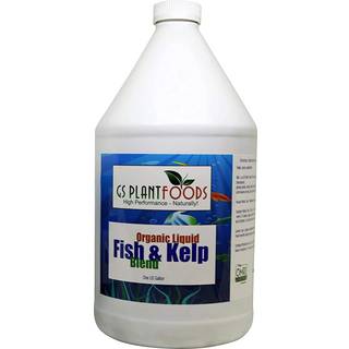 Omri listede fiskekelp g?dning af GS Plant Foods (1 gallon) - Organisk g?dning til gr?ntsager Tr?er gr?spl?ner Buske Blomster Fr?planter - Hydrol