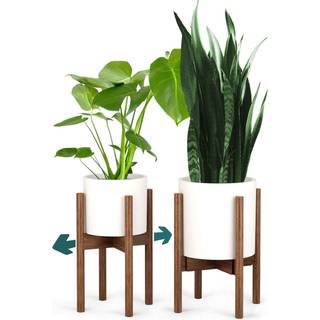 Fox & Fern Mid Century Modern Plant Stand Indoor Plant Stand Tall Plant Stand Indoor Plant Stands Plant Holder - Ekskludering af plantepotte - h?