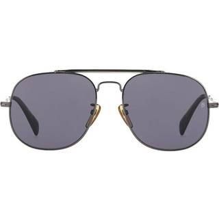 David Beckham DB 7004/S Polarized V81/M9 57 Solbriller Mænd Grå - Dark Ruthenium - 57mm