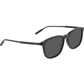 Montblanc Mand MB0082S 001 Solbriller Acetat Sort Grå Firkantet Normal
