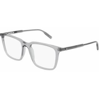 Montblanc Mand MB0011O 008 Optiske stel Acetat Grå Transparent Firkantet