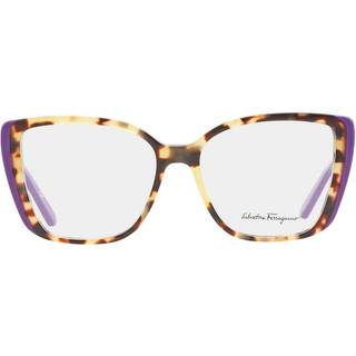 Ferragamo Kvinde SF2850 41546 285 Optiske stel Acetat Havana Sommerfugl