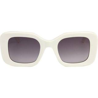 Karl Lagerfeld Kvinde KL6013S 103 Solbriller Acetat Hvid Grå Firkantet Skygge