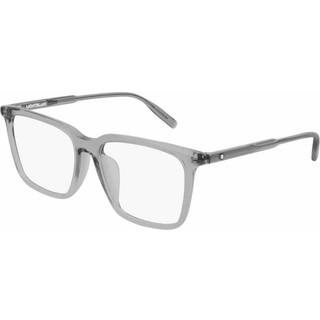 Montblanc Mand MB0011OA 004 Optiske stel Acetat Grå Transparent Firkantet