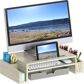 Simple Houseware Desk Monitor Stand Riser med justerbar arrang?rbakke Maple