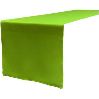 La Linen Polyester Poplin Table Runner 14 med 108-tommer kalk