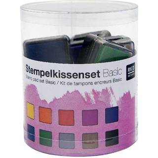 Stempelkissenset Regenbogen 10 Stück - Bunt