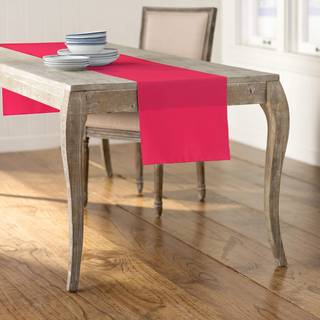 La Linen Polyester Poplin Table Runner 14 med 108-tommer Fuchsia