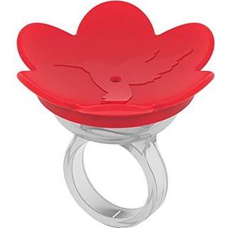 Zummr Hummingbird Ring Feeder (Red) - Hand Feed Hummingbirds lige i din baghave. Kom t?t p? og personlig med naturen. Stolt lavet i U.S.A. - orig