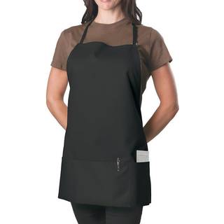 Kng Black 3 Pocket Justerable Bib Apron til m?nd og kvinder