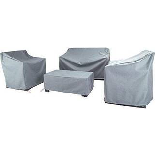 Baner Garden N87 4-stykke Udend?rs veranda Patio Garden Furniture Cover Set med 600D holdbart og vandafvisende stof (gr?)