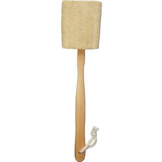 Naturlig eksfolierende loofah luffa loofa badeb?rste p? en pind - med lang tr?h?ndtag bagb?rste til m?nd og kvinder - brusesvampekrop tilbage skr