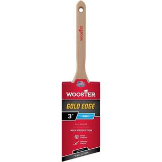 Wooster 5236-3 Series 5236 3 """" Edge Semioval Angle Brush 3 tommer guldhvide