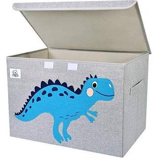 Clcrobd sammenfoldelige store b?rn leget?jskiste med flip-top l?g sammenfoldeligt stofdyr leget?j opbevaringsarrang?r/bin/boks/kurv/bagagerum til