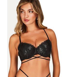 Hunkemöller Mila BH med bøjle, sort, Størrelse: 80D, Dame