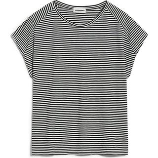 ARMEDANGELS Women's Oneliaa Lovely Stripes T-shirt Damer størrelse XL farve grå