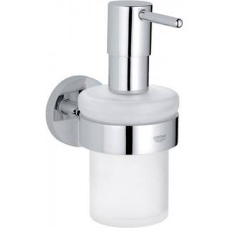 Grohe Essentials sæbedispenser med holder, krom